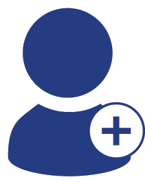avatar with plus icon