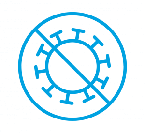 end of coronavirus logo outline