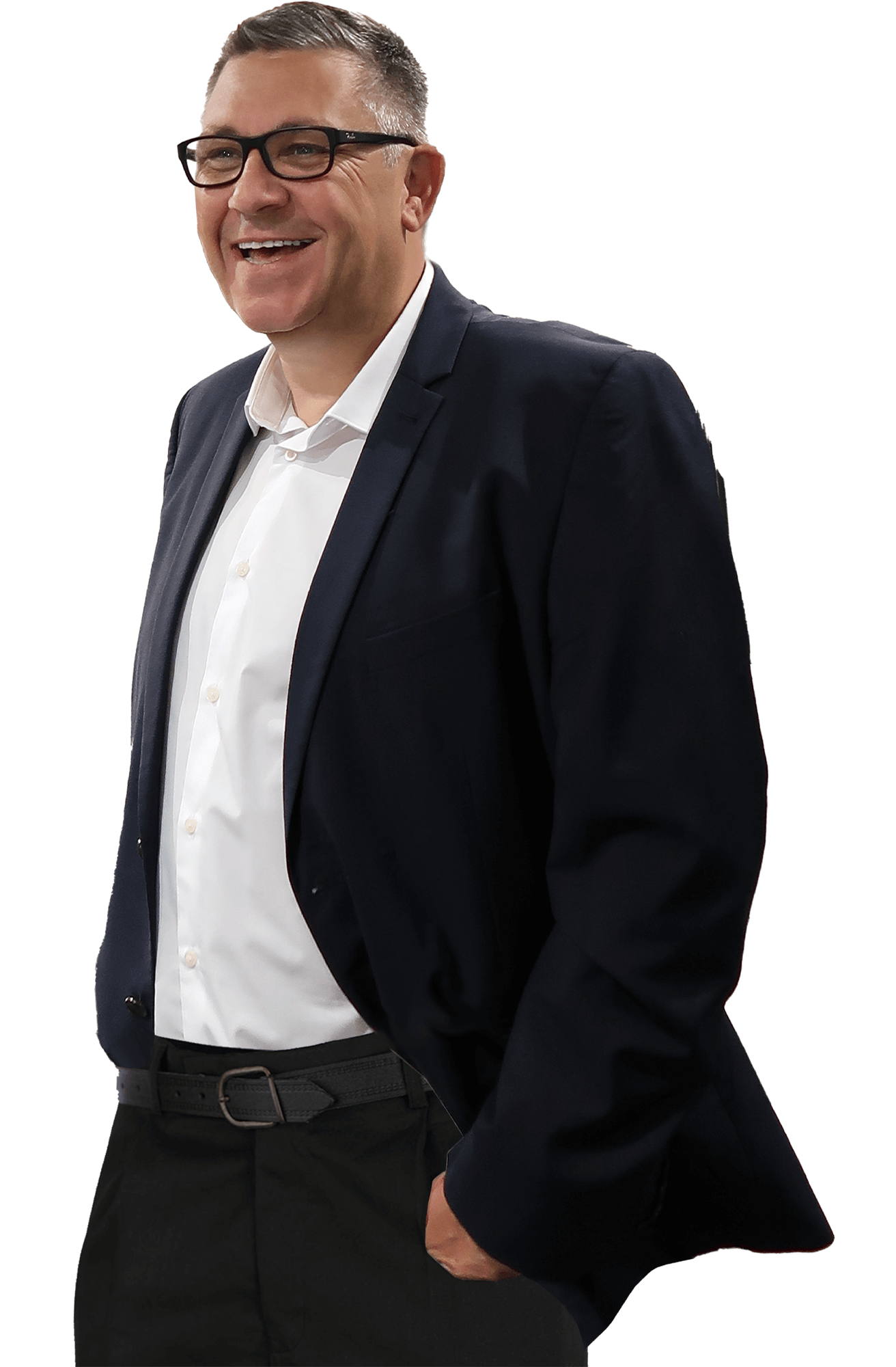 Steve B smiling in suit
